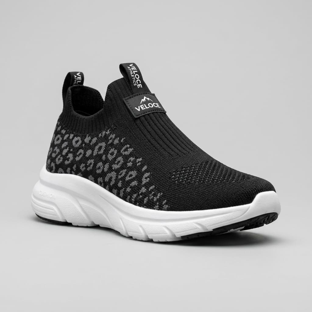 Stealth Black Sock Knit Sneaker