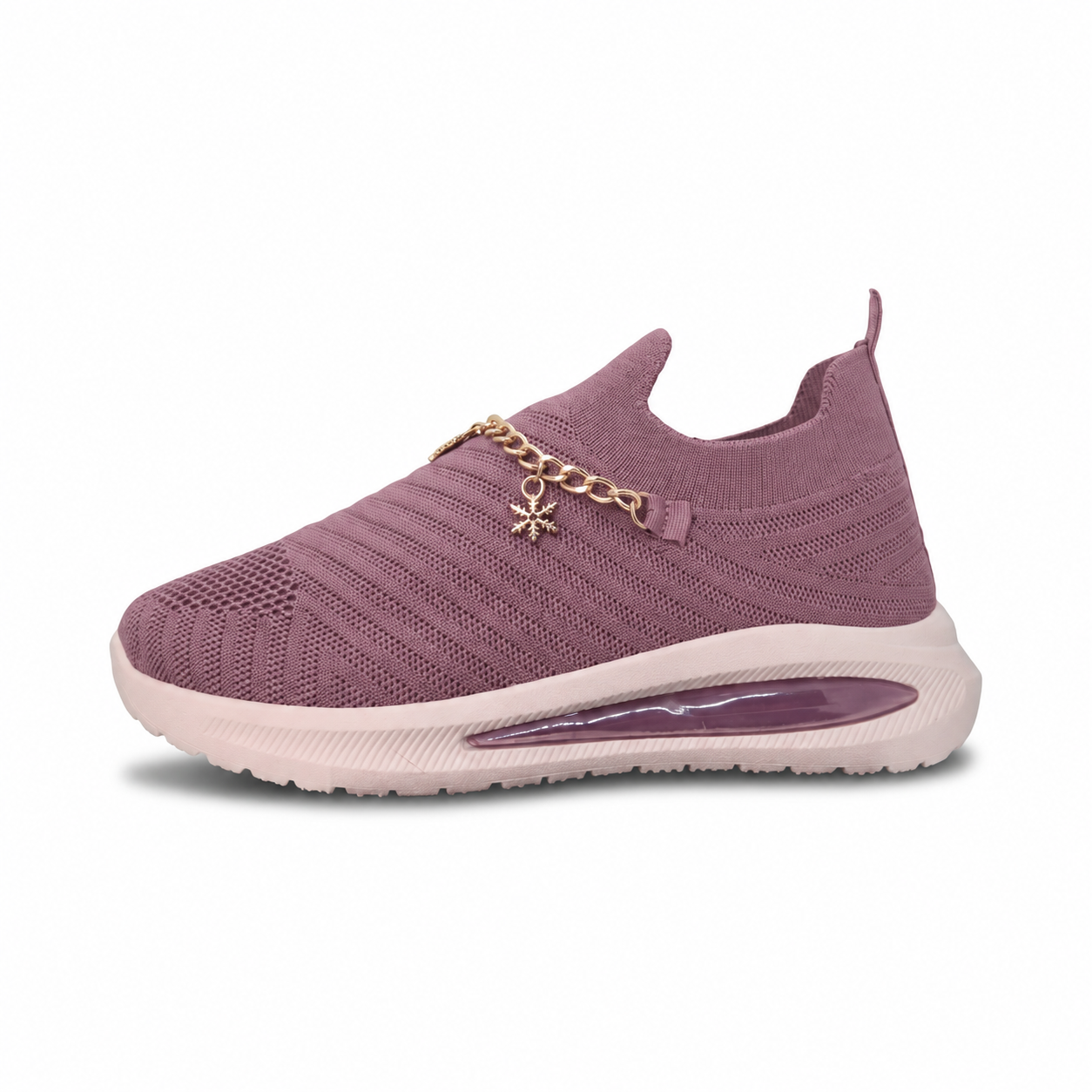 (AF20 PR) Snowflake Chain Knit Sneaker - Purple